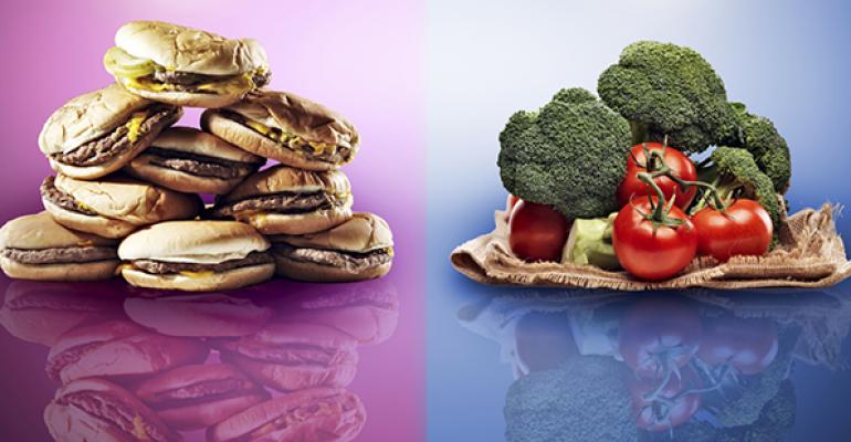 The great divide: Healthful vs. indulgent menu items
