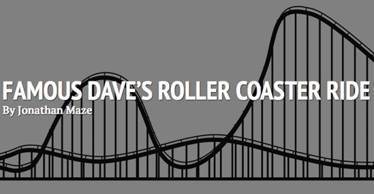 Famous Dave&#039;s roller coaster ride
