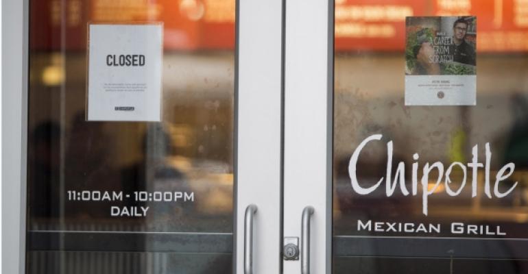 A Chipotle unit in Boston was closed Dec 8 after a norovirus associated with a Chipotle restaurant there sickened dozens of local students