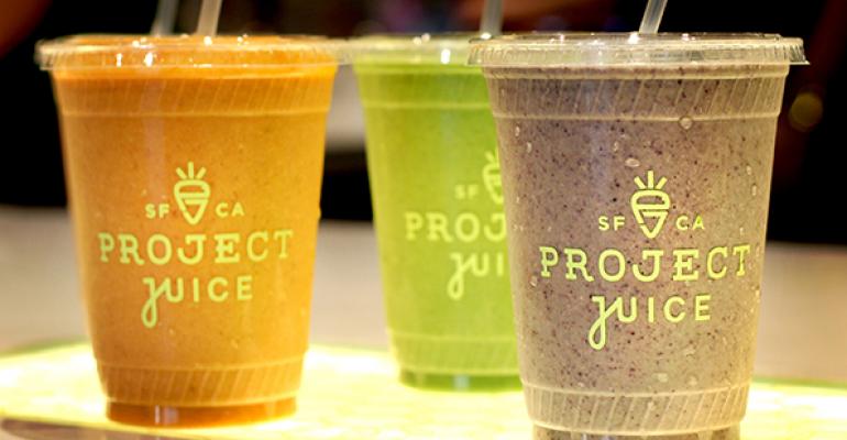 Project Juice smoothies