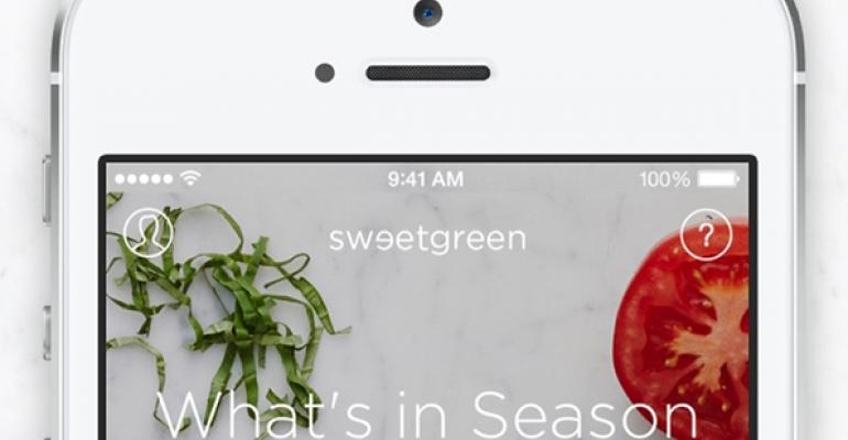 Sweetgreen expects to receive 50% of sales through app