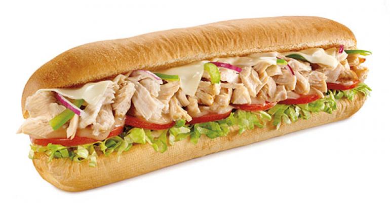 Subway rotisserie chicken sandwich