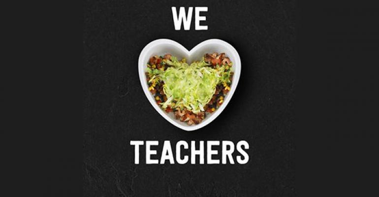 Chipotle Teacher Appreciation Day