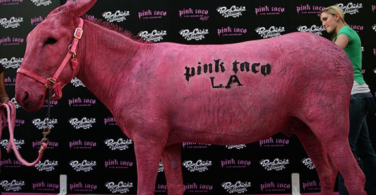 Pink Taco donkey