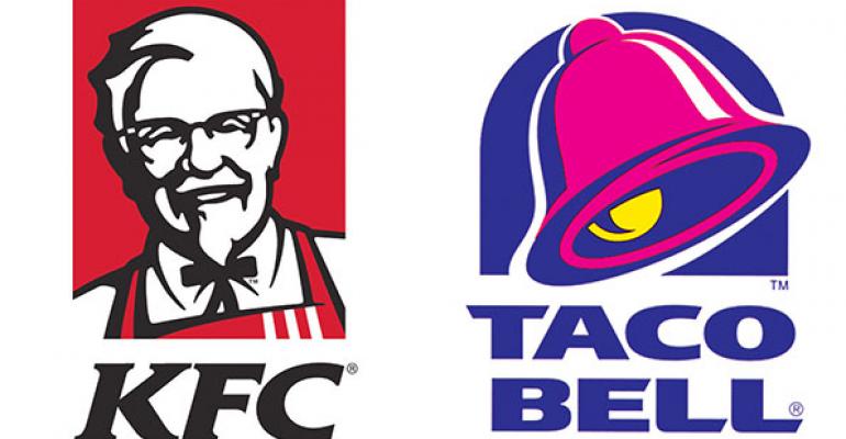 KFC Taco Bell logos