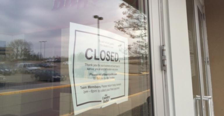 Restaurant closures make a comeback