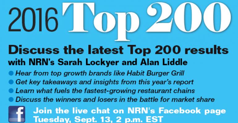 Facebook chat: Behind NRN&#039;s Top 200 restaurant chains