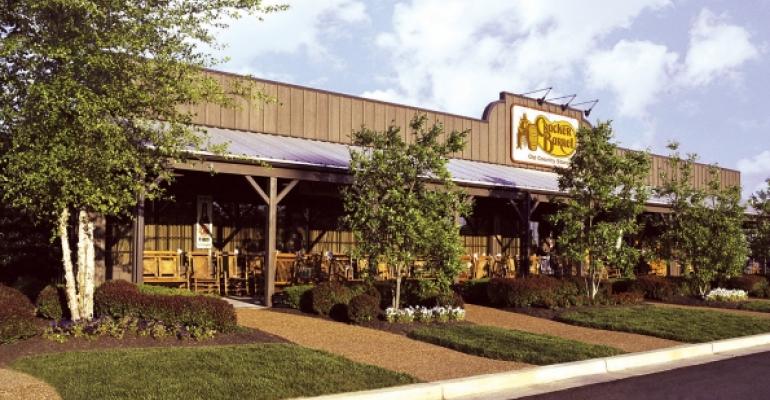 Cracker Barrel 1Q same-store sales rise, but retail suffers