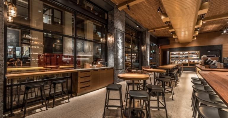 The traditional Starbucks store is being upgraded as in this one at 10 Waverly Place in New York City Photos courtesy of Starbucks