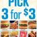 Jack in the Box debuts &#039;Pick 3 for $3&#039;