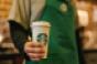 Starbucks cup and barista