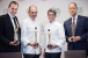 From left Award winners Daniel Humm Clifford Pleau Rick Bayless and Walter Ro