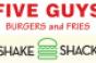 Five Guys Burgers and Fries Shake Shack logos