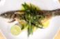 Whole Branzino topped with charred green beans is on the menu at Jeffreyrsquos Grocery in New York City